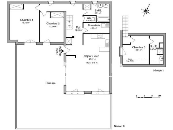 Location Appartement 4 pièces 110.28 m² - 1570 CHEMIN D'ARRAS Trevoux 01600