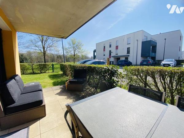 Plescop – Élégant T3 en rez-de-jardin dans un cadre privilégié