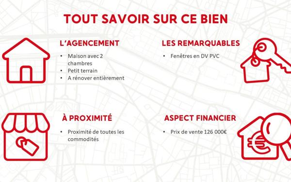 Maison à vendre    3 pièces •  Dole