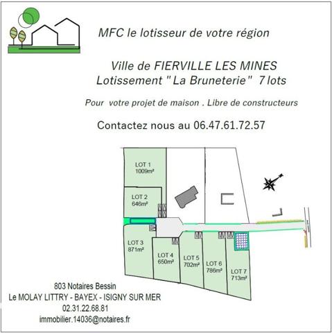 Terrain à vendre Fierville-les-Mines