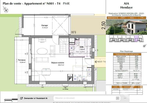 Maison à vendre  4 pièces - 90,16 m2 HENDAYE - 64