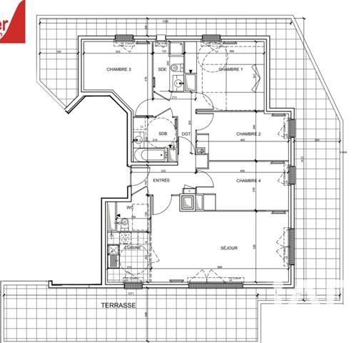 Appartement à vendre 5 pièces 96 m² Cergy