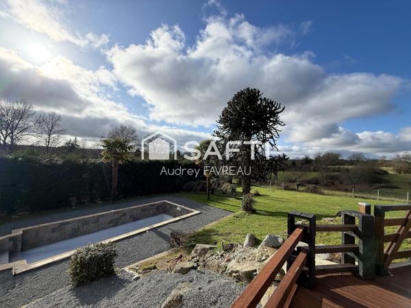 Maison d'architecte rénovée avec piscine et terrain