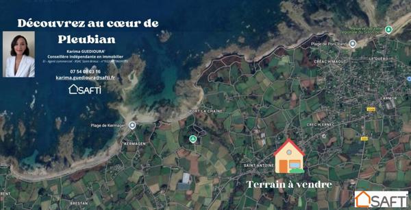 Terrain paisible à Pleubian : construisez votre rêve !