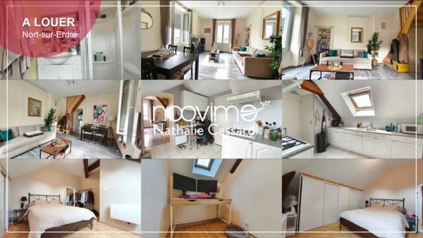 À louer Appartement en Duplex T2 de 42 m2, 1 chambre Cen
