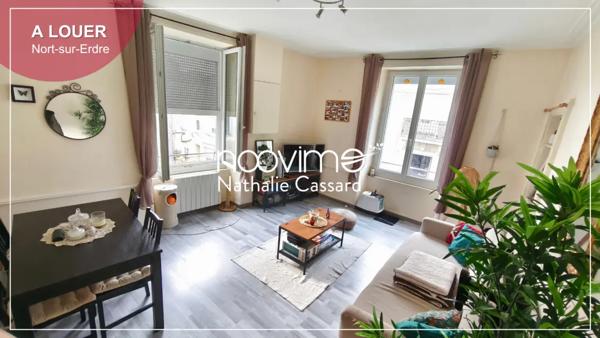 À louer Appartement en Duplex T2 de 42 m2, 1 chambre Cen