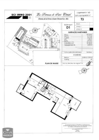 Appartement à louer 3 pièces 78.98m² Saint-Christol-lez-Alès (30380)