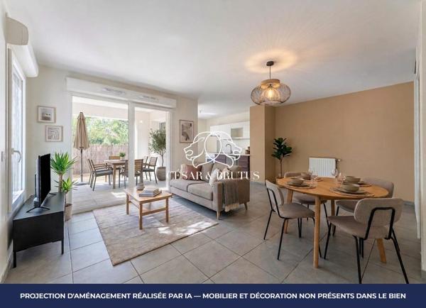 T3 en rez-de-jardin, résidence 2017 – Saint Cyr au Mont d’Or