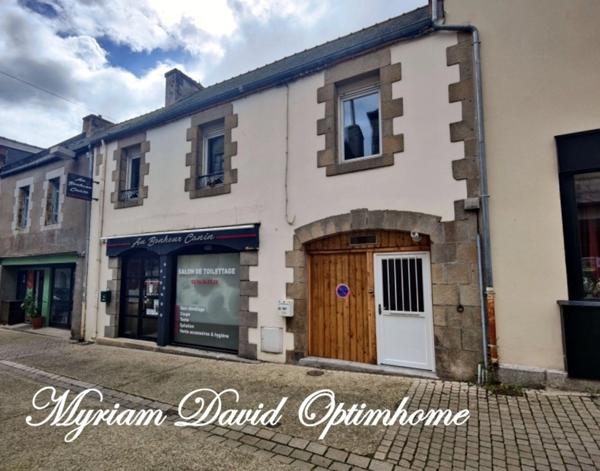 Immeuble de rapport rénové – 2 appartements + local commercial – Rostrenen centre