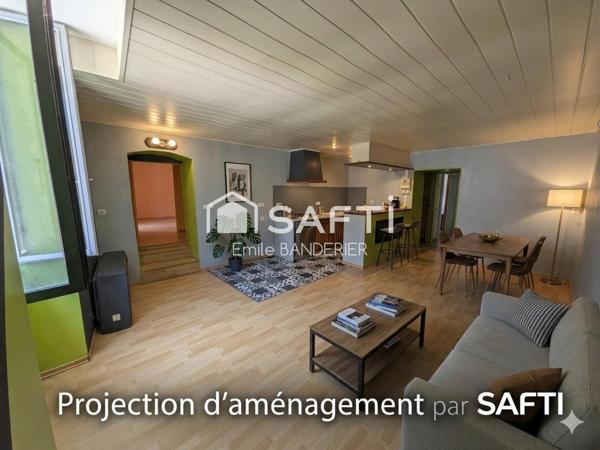 Appartement 4 pièces – 75 m² – Orgelet centre