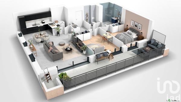 Appartement 3 pièces de 82 m² à Saint-Ismier (38330)