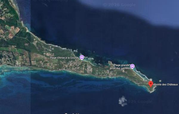 Saint-François (97118) Terrain 1 000 m² à Saint-François – Secteur Pointe des Châteaux (Rare à la vente)