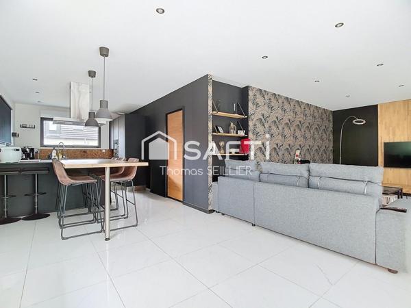 Maison d’architecte contemporaine avec jardin paysager – Roncq quartier "Blanc Four"