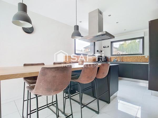 Maison d’architecte contemporaine avec jardin paysager – Roncq quartier "Blanc Four"