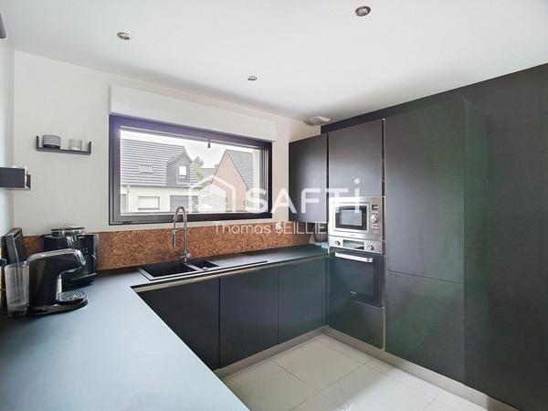 Maison d’architecte contemporaine avec jardin paysager – Roncq quartier "Blanc Four"