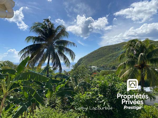 Rare ! Propriété à Deshaies avec grand jardin et vue mer