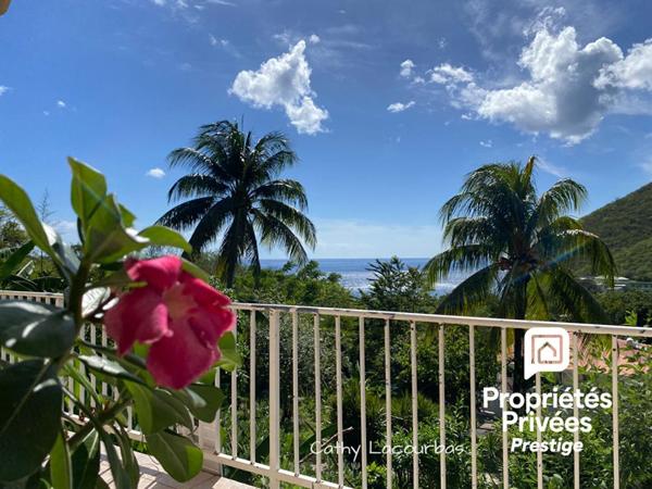 Rare ! Propriété à Deshaies avec grand jardin et vue mer