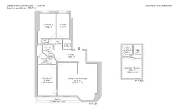 Appartement Paris 16 e - PASSY / EUGÈNE MANUEL