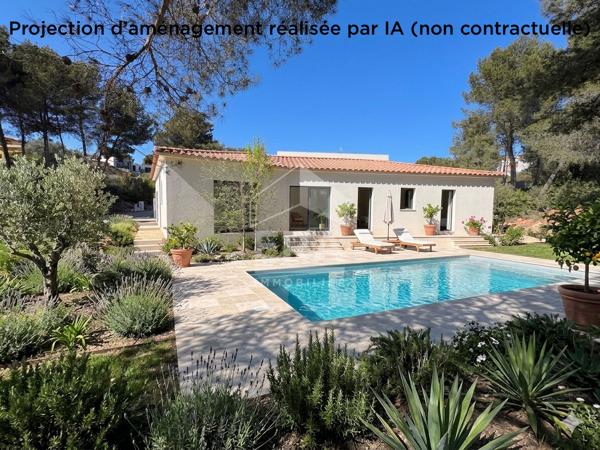 Septèmes les Vallons - Maison neuve T4 de plain pied sur parcelle de 1175m2