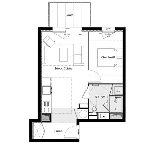 Appartement à vendre 2 pièces 41 m² Quéven