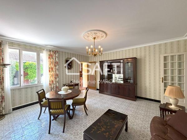 Maison de bourg avec garage et grand atelier