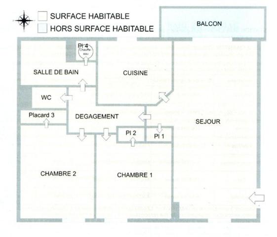 Appartement à MINIAC-MORVAN, 35540 - 4 pièces 62m²
