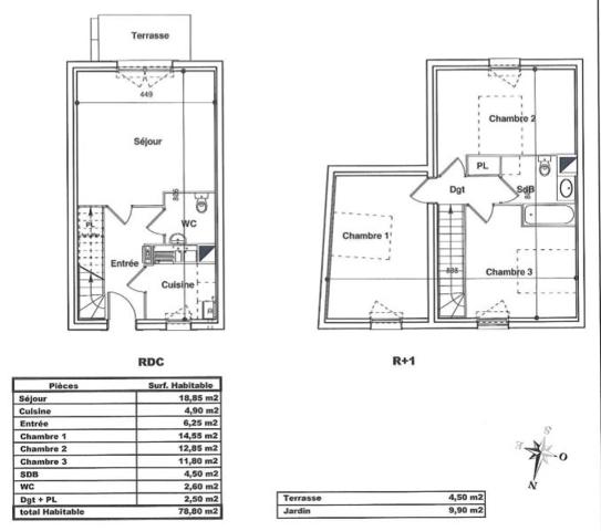 Location maison 4 pièces 79 m² La Rivière-Saint-Sauveur