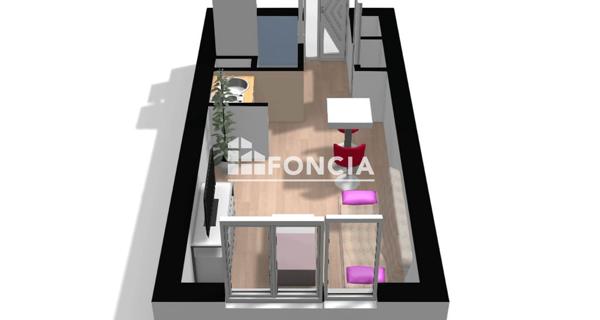 À vendre Studio 18.19 m² - Grenoble 38000