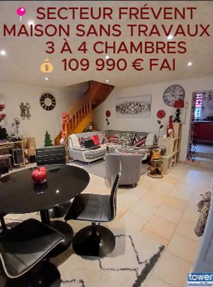 Maison
                                                                                                                                                                                                                                                                                                                        5 pièce(s)                                                                                                                                                                                                          3 chambre(s)                                                                                                                                                                                                          85  m²