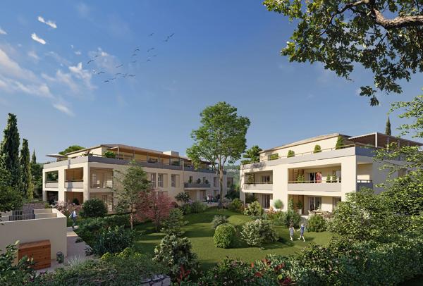 UZES (30) Bel appartement T3 de 66 m² avec 2 balcons et garage en sous-sol