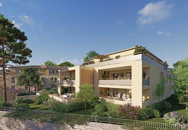 UZES (30) Bel appartement T3 de 66 m² avec 2 balcons et garage en sous-sol