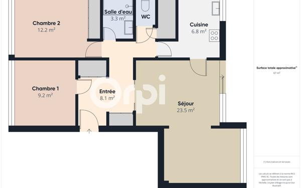 Appartement à vendre    4 pièces • 67 m2 Chaville