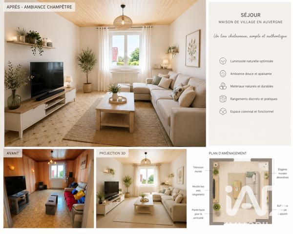 Maison à vendre 2 pièces 46,45 m² Paulhaguet