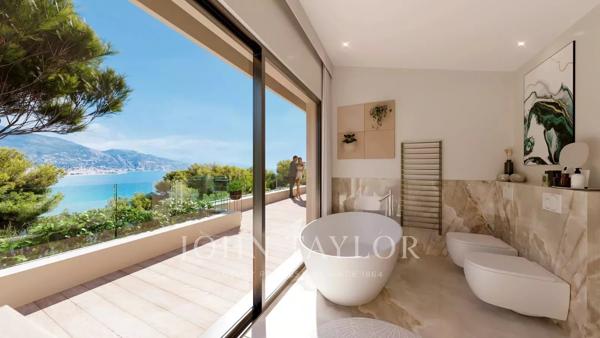 ROQUEBRUNE CAP MARTIN LE CAP - VILLA A RENOVER 6 CHAMBRES- VUE MER - PISCINE- GARAGES - PERMIS ACCEPTE ET PURGE