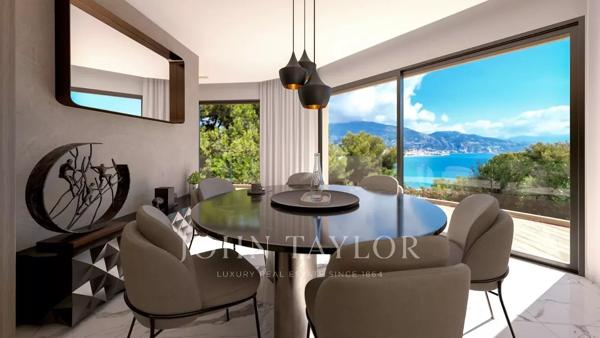 ROQUEBRUNE CAP MARTIN LE CAP - VILLA A RENOVER 6 CHAMBRES- VUE MER - PISCINE- GARAGES - PERMIS ACCEPTE ET PURGE