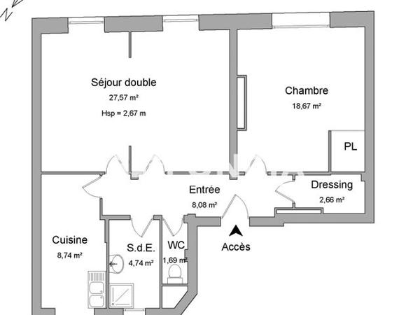 Location Appartement 3 pièces 72.15 m² - 20 RUE DU CHATEAU Brest 29200