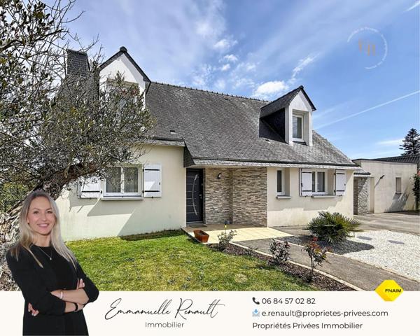 Maison de 175 m² avec T2 indépendant · Terrain 1 100 m² · Elven · 15 min de Vannes