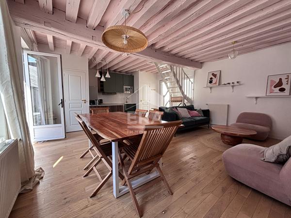 ORLEANS HYPERCENTRE - Appartement 3 pièces 70 m²  avec terrasse - meublé - CHAUFF ET EAUX INCLUS.