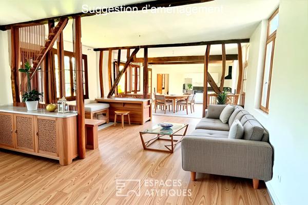 Corps de ferme avec belle longère et annexe