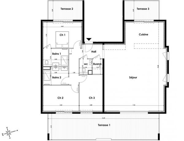 Appartement 4 pièces de 138 m² à Biot (06410)
