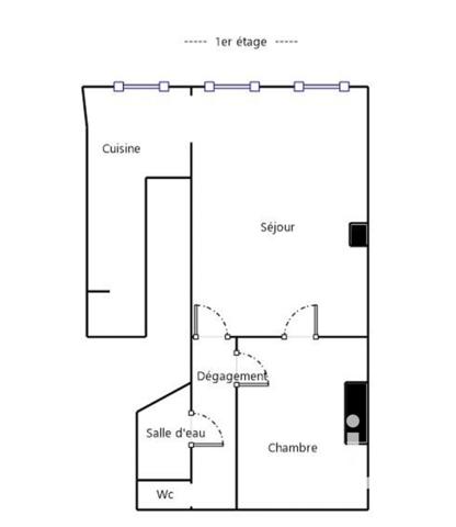 Appartement à vendre 2 pièces 45 m² Champigneulles