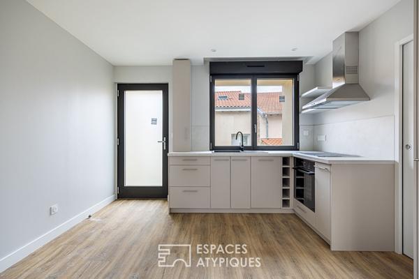 Duplex rénové en dernier étage