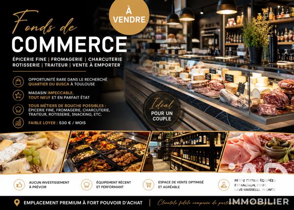 Traiteur​ à vendre 28 m² Toulouse