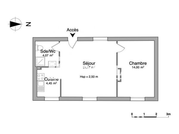 Location Appartement 2 pièces 43.8 m² - 17 AVENUE DE PARIS Poitiers 86000