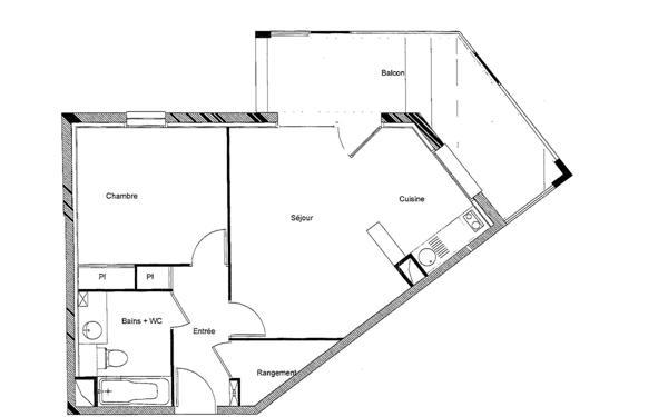 Appartement à vendre    2 pièces •  Colomiers