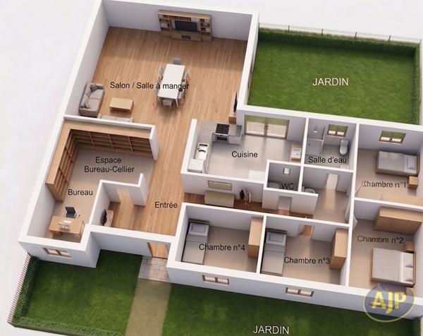 Vente maison Nantes : 310 735 € - AJP Immobilier Nantes Ouest