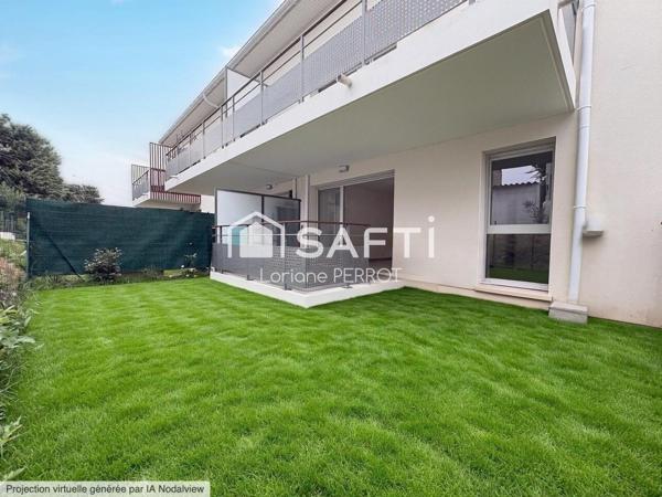Appartement neuf avec jardin et terrasse sans vis-à-vis
