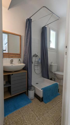 Grande maison avec trois appartements séparés sur joli terrain arboré.