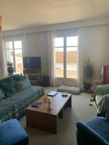 Grande maison avec trois appartements séparés sur joli terrain arboré.