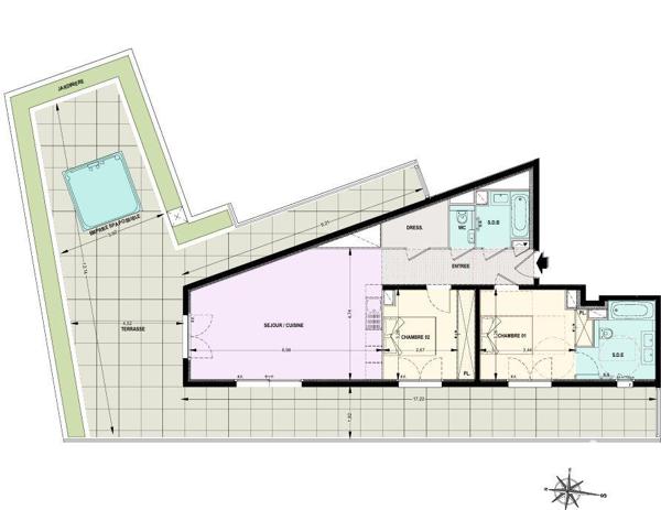 Appartement à vendre 3 pièces 74 m² Le Cannet